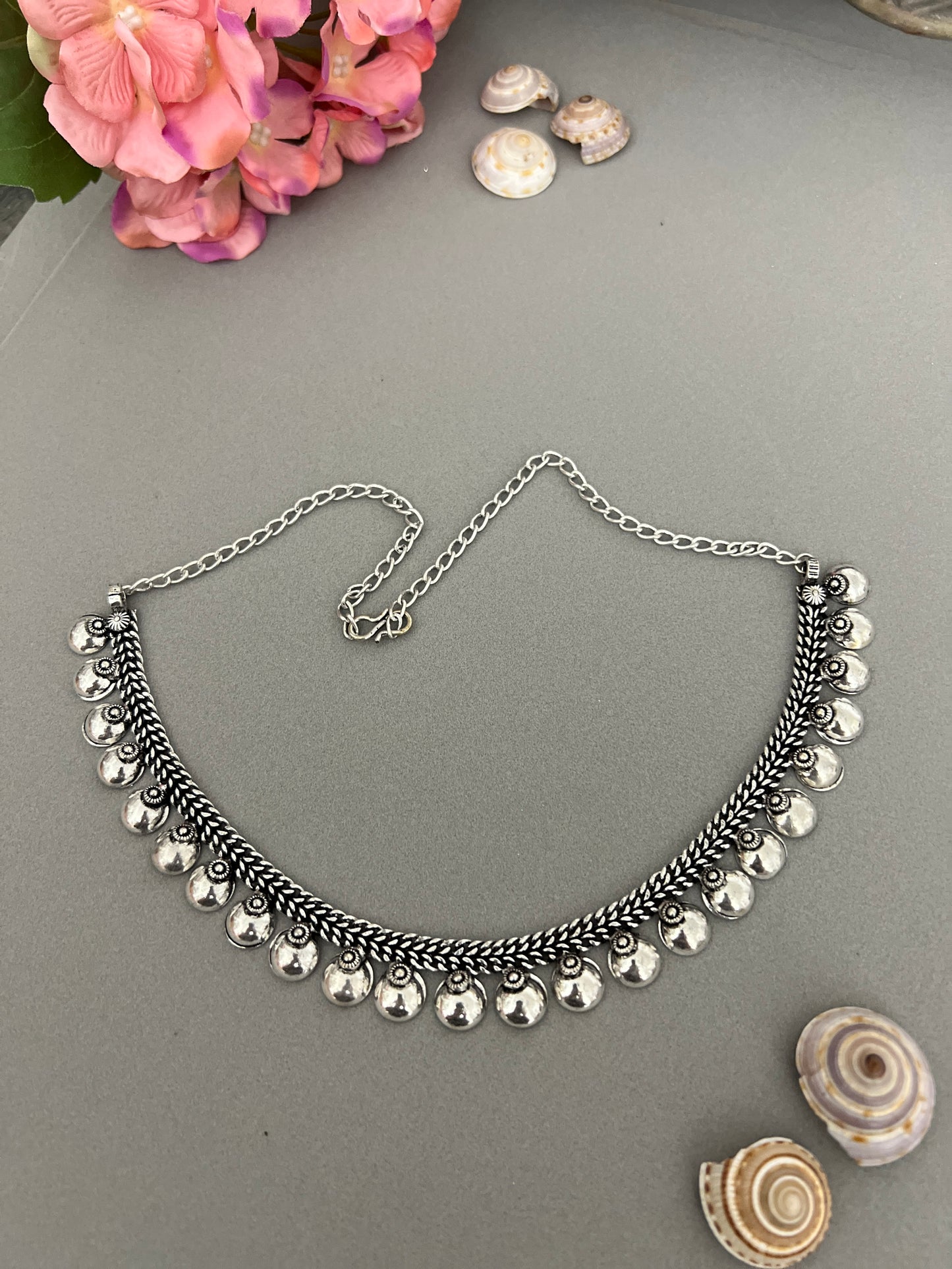German Silver Tribal Boho Necklace for Women