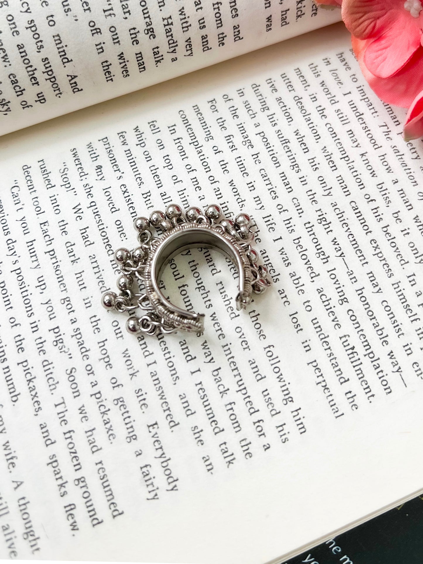 Bold Boho Ethnic Ghungroo Adjustable Finger Ring for Women | Free Size