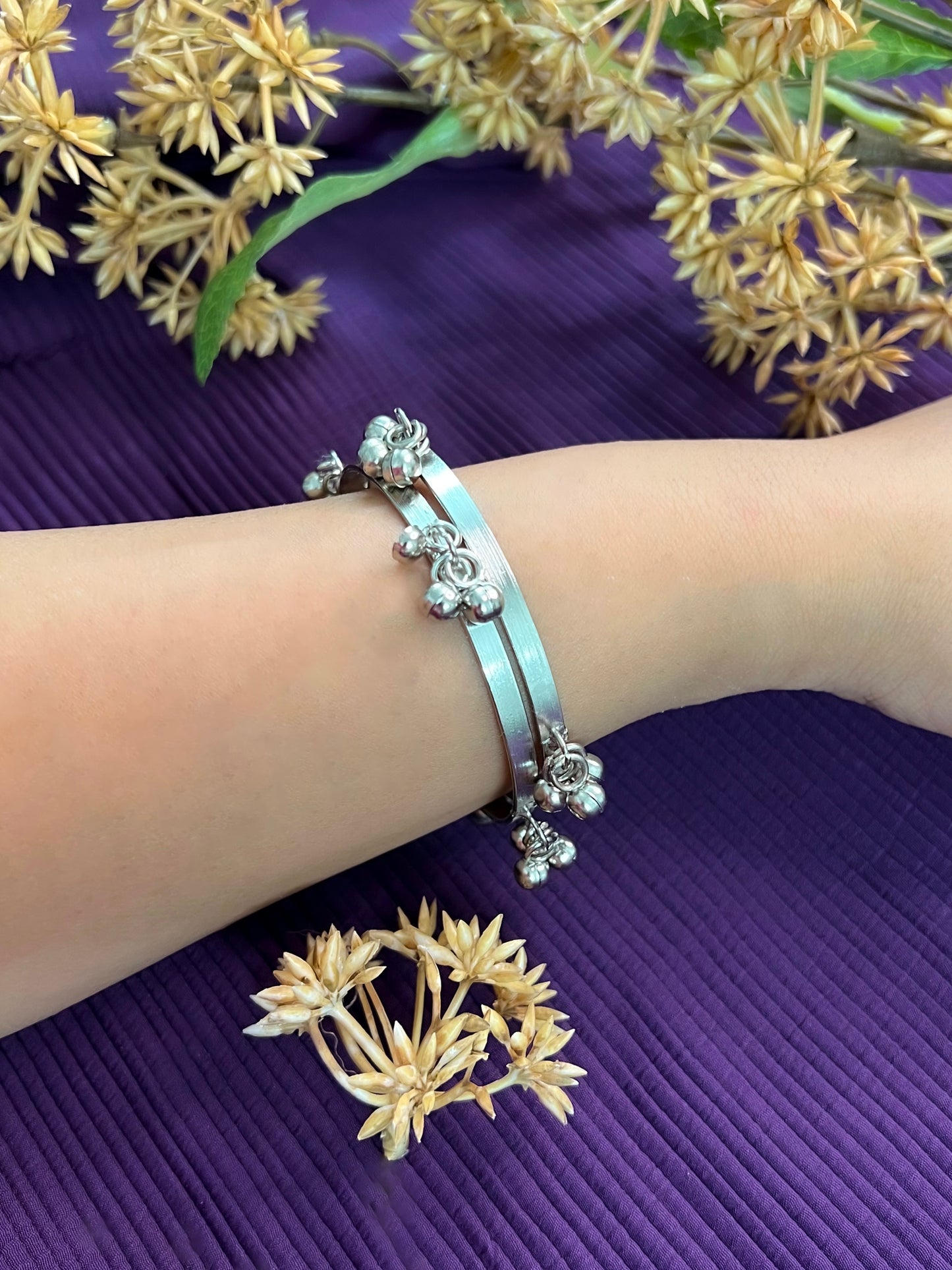 Ghoongroo Pair of Bangles for Women Size 2.4 , 2.6