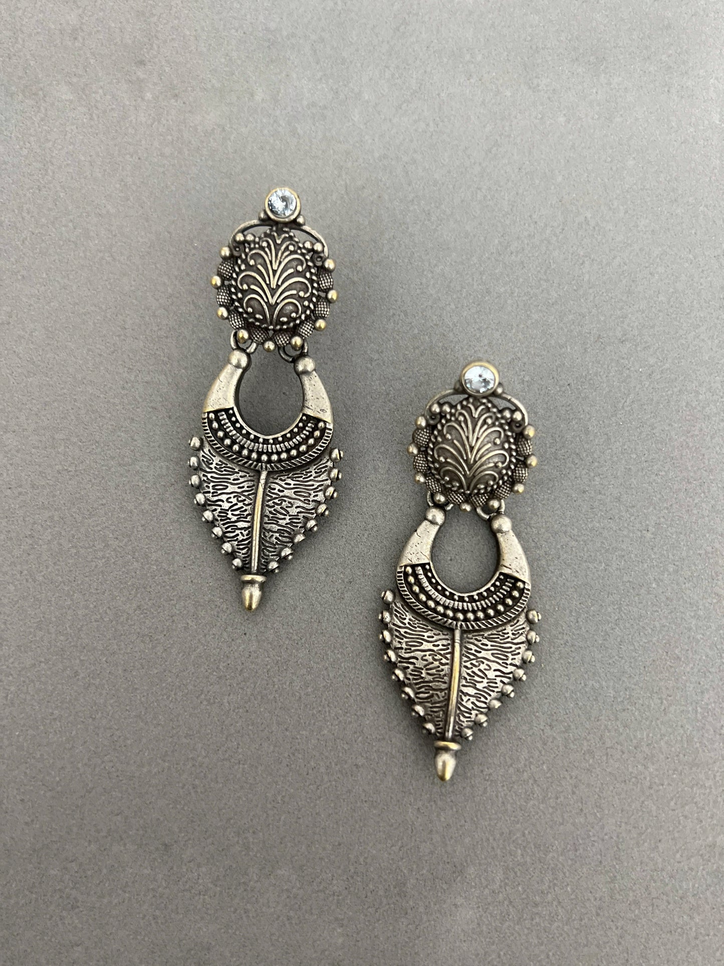 Oxidised Silver Replica Earrings | Premium Handmade Jewellery for Women¯
