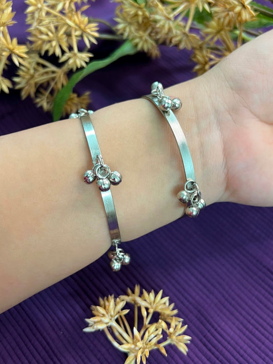 Ghoongroo Pair of Bangles for Women Size 2.4 , 2.6